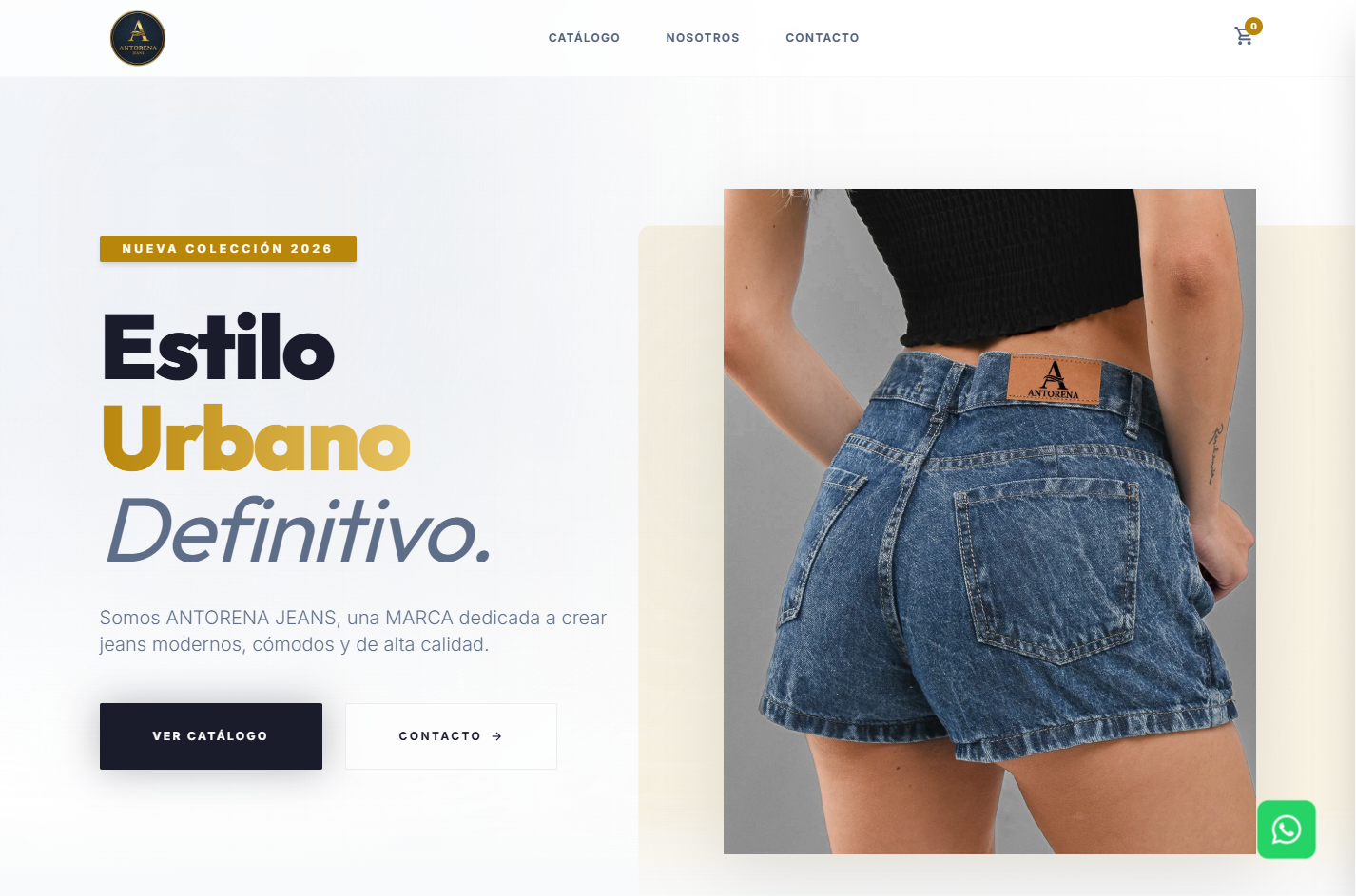 Tienda Online para Antorena Jeans - Desarrollada por ValtorWebs