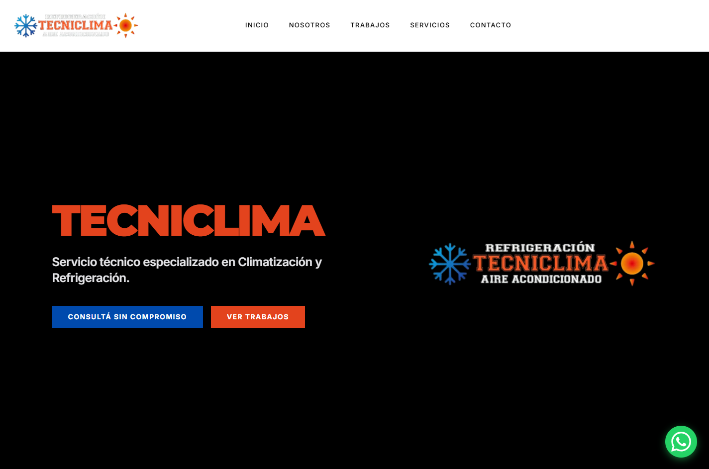 Proyecto de Página Web para Tecniclima - Desarrollada por ValtorWebs